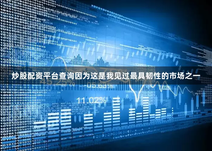 炒股配资平台查询因为这是我见过最具韧性的市场之一
