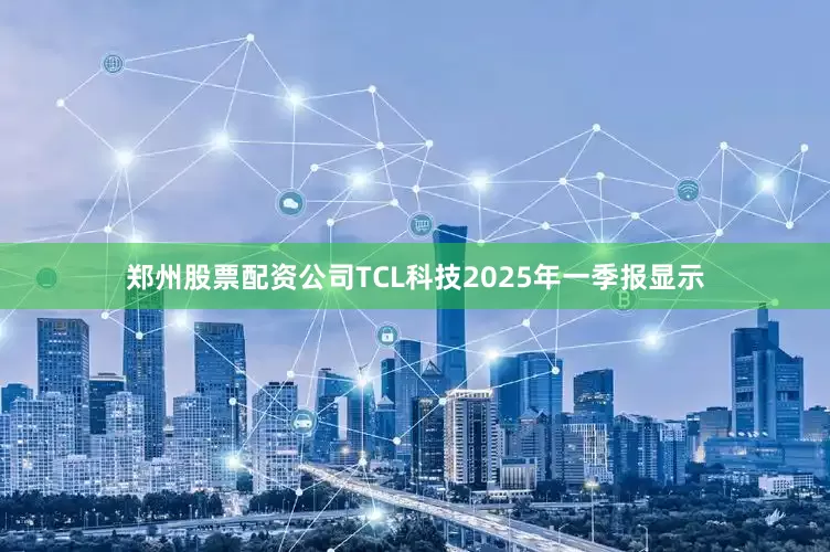 郑州股票配资公司TCL科技2025年一季报显示