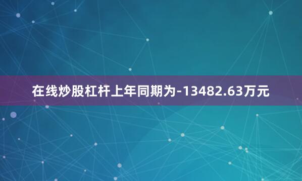 在线炒股杠杆上年同期为-13482.63万元